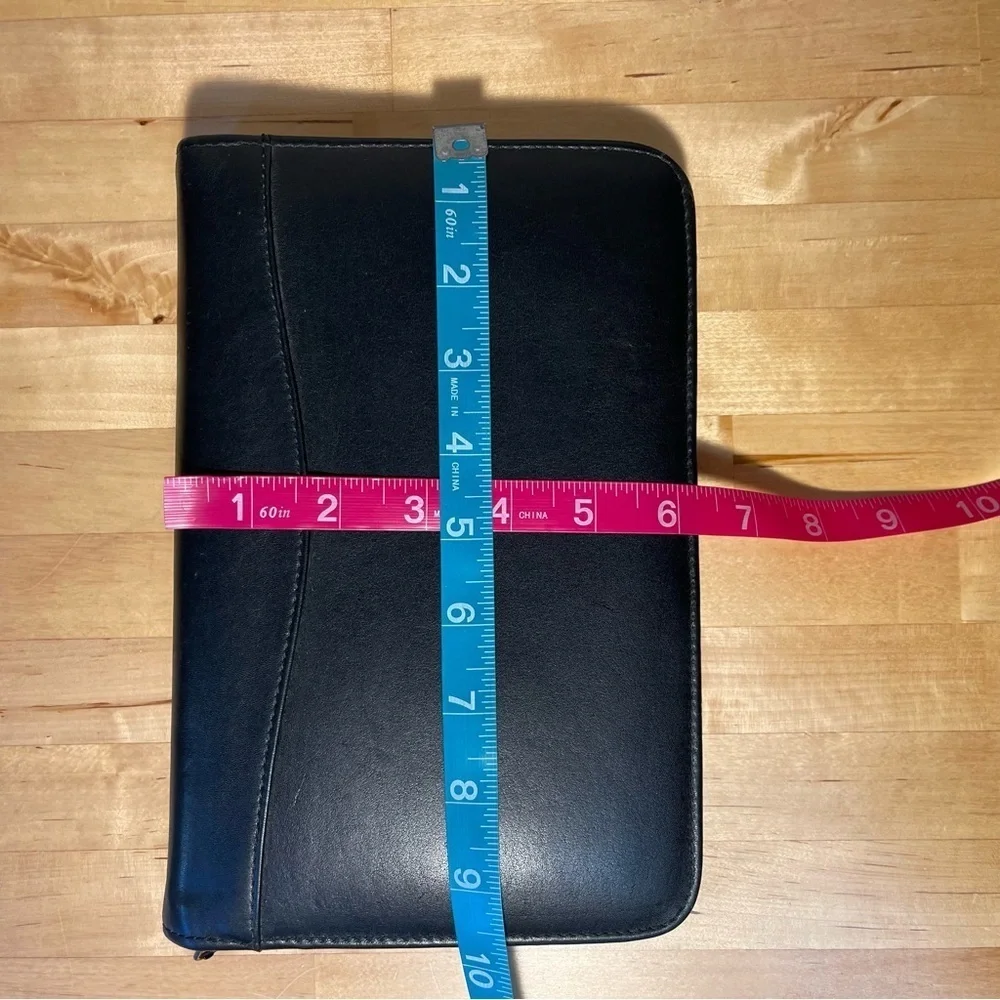 Jasco Leather Design leather folder zipper around closure